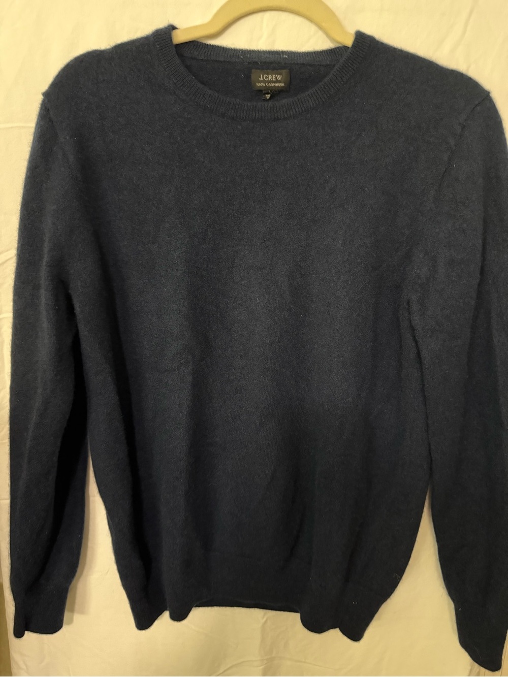 J. Crew Men’s Navy V-Neck Cashmere Sweater